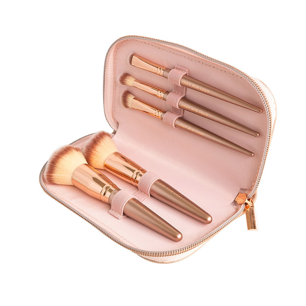 Cent Pur Cent - Brush Set met Clutch - The Pure Beauty Shop